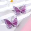 image10PCS 4th of July Mini Butterfly Hair Clips Oaoleer 2quot Hair Bow Blue White Red Butterfly American Flag girl Hair Accessories for Baby Girls Women Independence DayStyle A