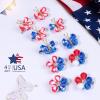 image10PCS 4th of July Mini Butterfly Hair Clips Oaoleer 2quot Hair Bow Blue White Red Butterfly American Flag girl Hair Accessories for Baby Girls Women Independence Day4th of July Butterfly
