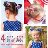 image10PCS 4th of July Mini Butterfly Hair Clips Oaoleer 2quot Hair Bow Blue White Red Butterfly American Flag girl Hair Accessories for Baby Girls Women Independence Day4th of July Butterfly