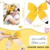 image2PCS Back to School Pencil Cheer Hair Bows Oaoleer Leather Yellow Pencil Hair Bows Clips for Girls Toddler Kids Kindergarten 1st 2nd 3rd 4th 5th Grade Type BType B