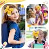 image2PCS Back to School Pencil Cheer Hair Bows Oaoleer Leather Yellow Pencil Hair Bows Clips for Girls Toddler Kids Kindergarten 1st 2nd 3rd 4th 5th Grade Type BType B