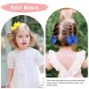 image3 Inch Hair Bows for Baby Girls Oaoleer 40PCS Back to School Pinwheel Bows Grosgrain Ribbon Toddler Bows Clips Hair Barrettes Accessories for Girls 40PCS Ball Hair Bows3inch80pcs Bows