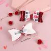 image3Pcs Valentine Bows Clips Mothers Day Hair Bows Gift Pink Bowknot Love Heart Pattern Headwear Hairpin Alligator Clips Bows for Girls Toddlers Kids Womens Valentines Hair Bows  1Valentines Hair Bows  11
