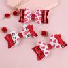 image3Pcs Valentine Bows Clips Mothers Day Hair Bows Gift Pink Bowknot Love Heart Pattern Headwear Hairpin Alligator Clips Bows for Girls Toddlers Kids Womens Valentines Hair Bows  1Valentines Hair Bows  11