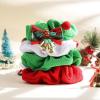 image4 Pcs Christmas Hair Scrunchies Oaoleer Elastic Christmas Hair Ties Elk Santa Scrunchy Ponytail Holder Hairbands Hair Accessories for Women Girls Red Green White ChristmasB
