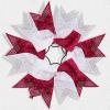 image6PCS 8quot Large Cheer Hair Bows Ponytail Holder Rhinestones Cheerleader Bows with Elastic Band Hair Tie Handmade for Cheerleading Teen Girls College Sports WhiteRedWhiteMaroon