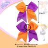 image6PCS 8quot Large Cheer Hair Bows Ponytail Holder Rhinestones Cheerleader Bows with Elastic Band Hair Tie Handmade for Cheerleading Teen Girls College Sports WhiteRedGoldPurple