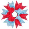 image6PCS 8quot Large Cheer Hair Bows Ponytail Holder Rhinestones Cheerleader Bows with Elastic Band Hair Tie Handmade for Cheerleading Teen Girls College Sports WhiteRedRedIsland Blue