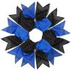 image6PCS 8quot Large Cheer Hair Bows Ponytail Holder Rhinestones Cheerleader Bows with Elastic Band Hair Tie Handmade for Cheerleading Teen Girls College Sports WhiteRedBlackRoyal Blue