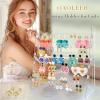 imageOAOLEER Acrylic Earring Holder Organizer 6 Layer Earring Display Stand Earring Storage Rack with 198 Holes Necklace Holder Jewelry Organizer for Women Girls