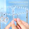 imageOAOLEER Acrylic Necklace Holder Stand Rotating Jewelry Organizer Display Tree Hanger Rack with 36 Hooks for Necklaces Chain Pendant Bracelets Ring Tall 157 In