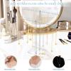 imageOAOLEER Acrylic Necklace Organizer Clear Necklace Holder Stand Jewelry Organizer Display Hanger Rack with Bilateral Hooks for Necklaces Pendant Bracelets RingTall 143InTall 128 in