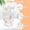 imageOAOLEER Acrylic Rotating Earring Holder Organizer Jewelry Stand Earring Tree 3 Tiers Jewelry Organizer for Women Girls ampamp 210 Holes Earrings Stud Tower Display for Room Decor Vanity