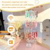 imageOAOLEER Bracelet Holder Display Bracelet OrganizerAcrylic Bracelet Display Stand for Vendor 3 Tier Jewelry Holder Rack Bar with 36 hooks for Bangle KeyChain Selling 3 Layer16inch