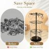 imageOAOLEER Bracelet Holder Display3Tier Rotating Bracelet Organizer Jewelry Stand Black Metal Jewelry Display for Vendor With 54 Hooks