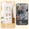imageOAOLEER Claw Clip Organizer DoubleSided Hair Clip Organizer Storage For Girls Women Hanging Claw Clip Holder Hair Clip Display for Closet Wall Door Room Jewelry Shop BeigeBeige