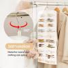 imageOAOLEER Claw Clip Organizer DoubleSided Hair Clip Organizer Storage For Girls Women Hanging Claw Clip Holder Hair Clip Display for Closet Wall Door Room Jewelry Shop BeigeBeige