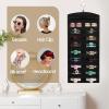 imageOAOLEER Claw Clip Organizer DoubleSided Hair Clip Organizer Storage For Girls Women Hanging Claw Clip Holder Hair Clip Display for Closet Wall Door Room Jewelry Shop BeigeBlack