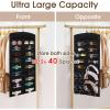 imageOAOLEER Claw Clip Organizer DoubleSided Hair Clip Organizer Storage For Girls Women Hanging Claw Clip Holder Hair Clip Display for Closet Wall Door Room Jewelry Shop BeigeBlack
