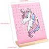 imageOAOLEER Earring Holder Stand 120 Holes Earring Organizer Jewelry Rack Display for Girls Pink