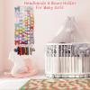 imageOAOLEER Hair Bow Holder Organizer for Girls Hair BowsHair Accessories Headband Organizer Bow Storage Hanger with hook for Baby Girls Wall Hanging Decor for Toddler Girls White AWhite A