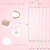 imageOAOLEER Hair Bow Holder Organizer for GirlsHair Clips Headband Organizer Storage Wall Hanging Home Decor for Girls Room 1Pcs White 20Inch1Pcs White 28Inch