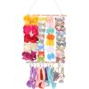 imageOAOLEER Hair Bow Holder Organizer for GirlsHair Clips Headband Organizer Storage Wall Hanging Home Decor for Girls Room 1Pcs White 20Inch1Pcs White