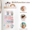 imageOAOLEER Hair Bow Holder Organizer for GirlsHair Clips Headband Organizer Storage Wall Hanging Home Decor for Girls Room 1Pcs White 20Inch1Pcs White