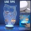 imageOAOLEER LED Earring Organizer128 Holes Light Heart Stud Earrings Holder StandAcrylic Clear Earring Storage BoardGirls Jewelry Dressing Table Earring Studs Display Rack HeartOwl