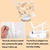 imageOAOLEER LED Earring Organizer128 Holes Light Heart Stud Earrings Holder StandAcrylic Clear Earring Storage BoardGirls Jewelry Dressing Table Earring Studs Display Rack HeartHeart