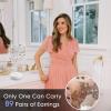 imageOAOLEER LED Earring Organizer128 Holes Light Heart Stud Earrings Holder StandAcrylic Clear Earring Storage BoardGirls Jewelry Dressing Table Earring Studs Display Rack HeartOwl