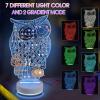 imageOAOLEER LED Earring Organizer128 Holes Light Heart Stud Earrings Holder StandAcrylic Clear Earring Storage BoardGirls Jewelry Dressing Table Earring Studs Display Rack HeartOwl