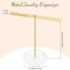 imageOAOLEER Necklace Holder Organizer Jewelry Holder Stand Display Gold Metal Jewelry Tree Storage for Women Girls for Necklaces Bracelets Earrings Rings
