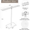 imageOAOLEER Necklace Organizer Necklace Holder Stand Travel Ring Holder Keychain Jewelry Organizer Display for Necklaces Pendant Bracelets Ring