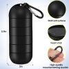 imageOAOLEER Travel Ring ampamp Jewelry Keychain Holder  3 Layers Small Necklace ampamp Bracelet Holder for Gym Sports Bag Black 3 LayerBlack