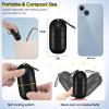 imageOAOLEER Travel Ring ampamp Jewelry Keychain Holder  3 Layers Small Necklace ampamp Bracelet Holder for Gym Sports Bag Black 3 LayerBlack