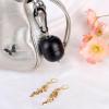 imageOAOLEER Travel Ring ampamp Jewelry Keychain Holder  3 Layers Small Necklace ampamp Bracelet Holder for Gym Sports Bag Black 3 LayerBlack