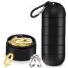 imageOAOLEER Travel Ring ampamp Jewelry Keychain Holder  3 Layers Small Necklace ampamp Bracelet Holder for Gym Sports Bag Black 3 LayerBlack