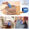 imageOAOLEER Travel Ring ampamp Jewelry Keychain Holder  3 Layers Small Necklace ampamp Bracelet Holder for Gym Sports Bag Black 3 LayerBlue