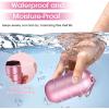 imageOAOLEER Travel Ring ampamp Jewelry Keychain Holder  3 Layers Small Necklace ampamp Bracelet Holder for Gym Sports Bag Black 3 LayerPink