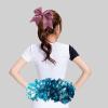 imageOaoleer 12PCS 7quot Large Glitter Cheer Hair Bows Ponytail Holder Elastic Band Handmade for Cheerleading Teen Girls College Sports Glitter Black 12PCSGlitter Colorful Gold 12PCS