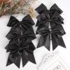 imageOaoleer 12PCS 7quot Large Glitter Cheer Hair Bows Ponytail Holder Elastic Band Handmade for Cheerleading Teen Girls College Sports Glitter Black 12PCSGlitter Black 12PCS