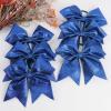 imageOaoleer 12PCS 7quot Large Glitter Cheer Hair Bows Ponytail Holder Elastic Band Handmade for Cheerleading Teen Girls College Sports Glitter Black 12PCSGlitter Royal Blue 6PCS