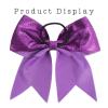 imageOaoleer 12PCS 7quot Large Glitter Cheer Hair Bows Ponytail Holder Elastic Band Handmade for Cheerleading Teen Girls College Sports Glitter Black 12PCSGlitter Purple 12PCS