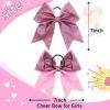 imageOaoleer 12PCS 7quot Large Glitter Cheer Hair Bows Ponytail Holder Elastic Band Handmade for Cheerleading Teen Girls College Sports Glitter Black 12PCSGlitter Colorful Gold 12PCS