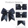 imageOaoleer 12PCS 7quot Large Glitter Cheer Hair Bows Ponytail Holder Elastic Band Handmade for Cheerleading Teen Girls College Sports Glitter Black 12PCSGlitter Navy 6PCS
