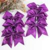 imageOaoleer 12PCS 7quot Large Glitter Cheer Hair Bows Ponytail Holder Elastic Band Handmade for Cheerleading Teen Girls College Sports Glitter Black 12PCSGlitter Purple 12PCS
