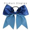 imageOaoleer 12PCS 7quot Large Glitter Cheer Hair Bows Ponytail Holder Elastic Band Handmade for Cheerleading Teen Girls College Sports Glitter Black 12PCSGlitter Royal Blue 12PCS
