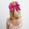 imageOaoleer 12PCS 7quot Large Glitter Cheer Hair Bows Ponytail Holder Elastic Band Handmade for Cheerleading Teen Girls College Sports Glitter Black 12PCSGlitter Purple Red 6PCS