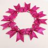 imageOaoleer 12PCS 7quot Large Glitter Cheer Hair Bows Ponytail Holder Elastic Band Handmade for Cheerleading Teen Girls College Sports Glitter Black 12PCSGlitter Purple Red 6PCS